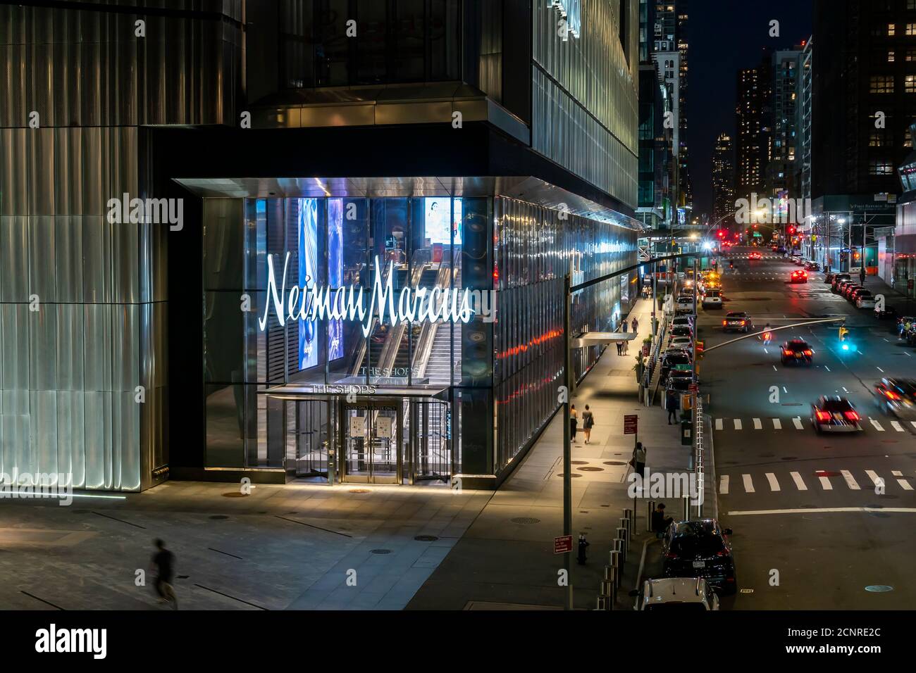 Il negozio Neiman Marcus, ora chiuso, nel recentemente Hudson Yards Mall a Manhattan, domenica 13 settembre 2020. (© Richard B. Levine) Foto Stock