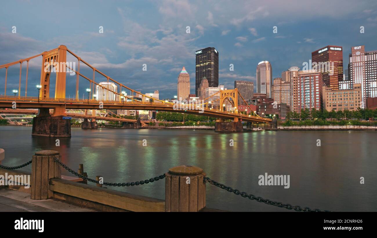 Andy Warhol Bridge a Pittsburgh Foto Stock