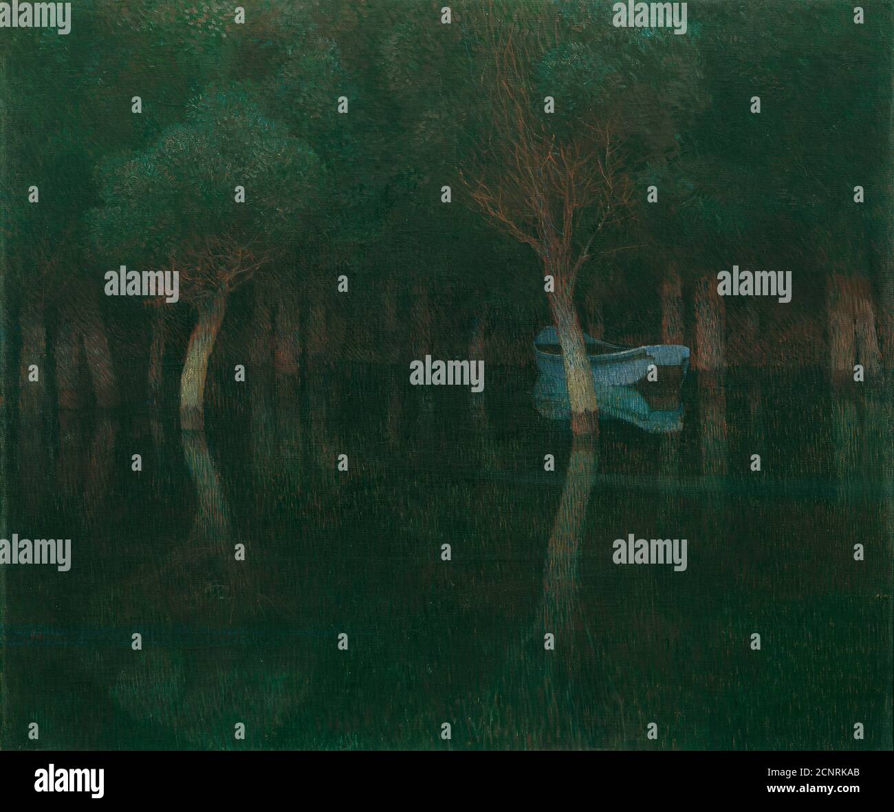 Crepuscolo, 1900. Trovato nella collezione di & xd6;sterreichische Galerie Belvedere, Vienna. Foto Stock