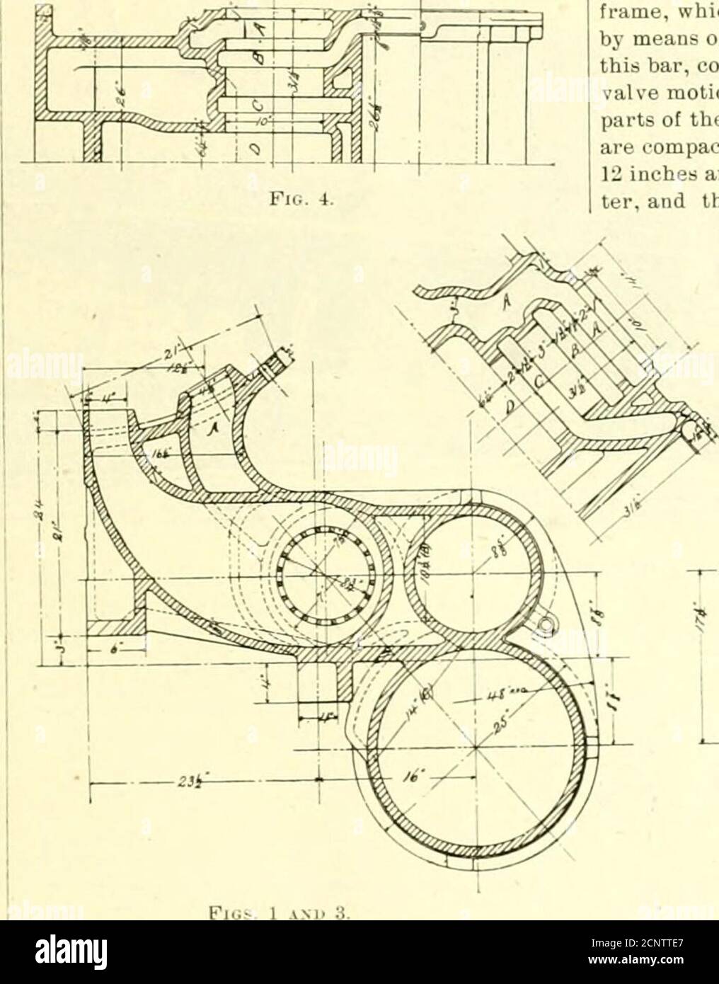 . Cilindro di alta pressione meccanico principale ferroviario. Fig. 5 è un piccolo schizzo che sostengono che il motore è più libera ndensation dal Brick il comitato su archi in mattoni in locomotiva fuochi d'artificio chiede risposte alle seguenti domande:1. Come si sostiene l'arco bricico nel vostro fuoco •ID. Se con i tubi di circolazione, avete problemi coni tubi in qualsiasi modo t ;td. Se con le alette o le sporgenze avvitate alle lamiere laterali, trovate i Lurs bruciano molto velocemente! 4. Utilizzate mattoni piatti o arcuati .■■)th. Potete eseguire un arco fino a che non brucia fuori, o li rimuovete prima di questo, per Foto Stock