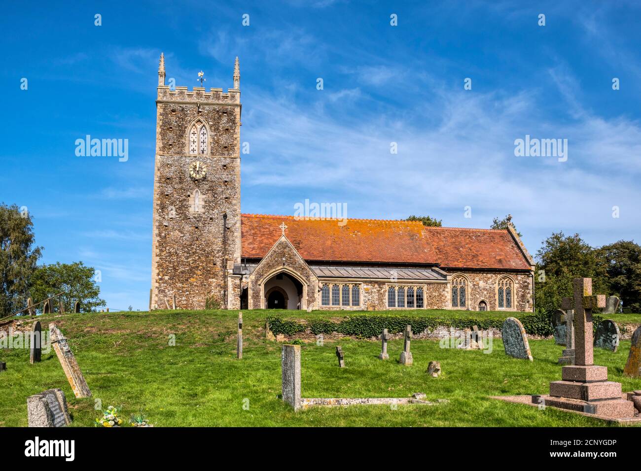Chiesa di San Pietro e San Paolo a West Newton sulla Sandringham Estate, Norfolk. Foto Stock