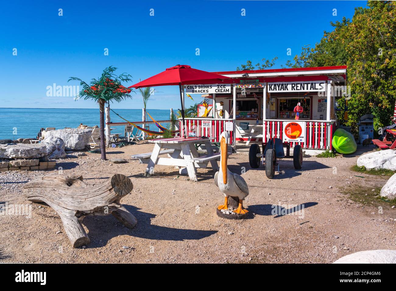 Peter's snack Bar a Steep Rock, Manitoba, Canada. Foto Stock