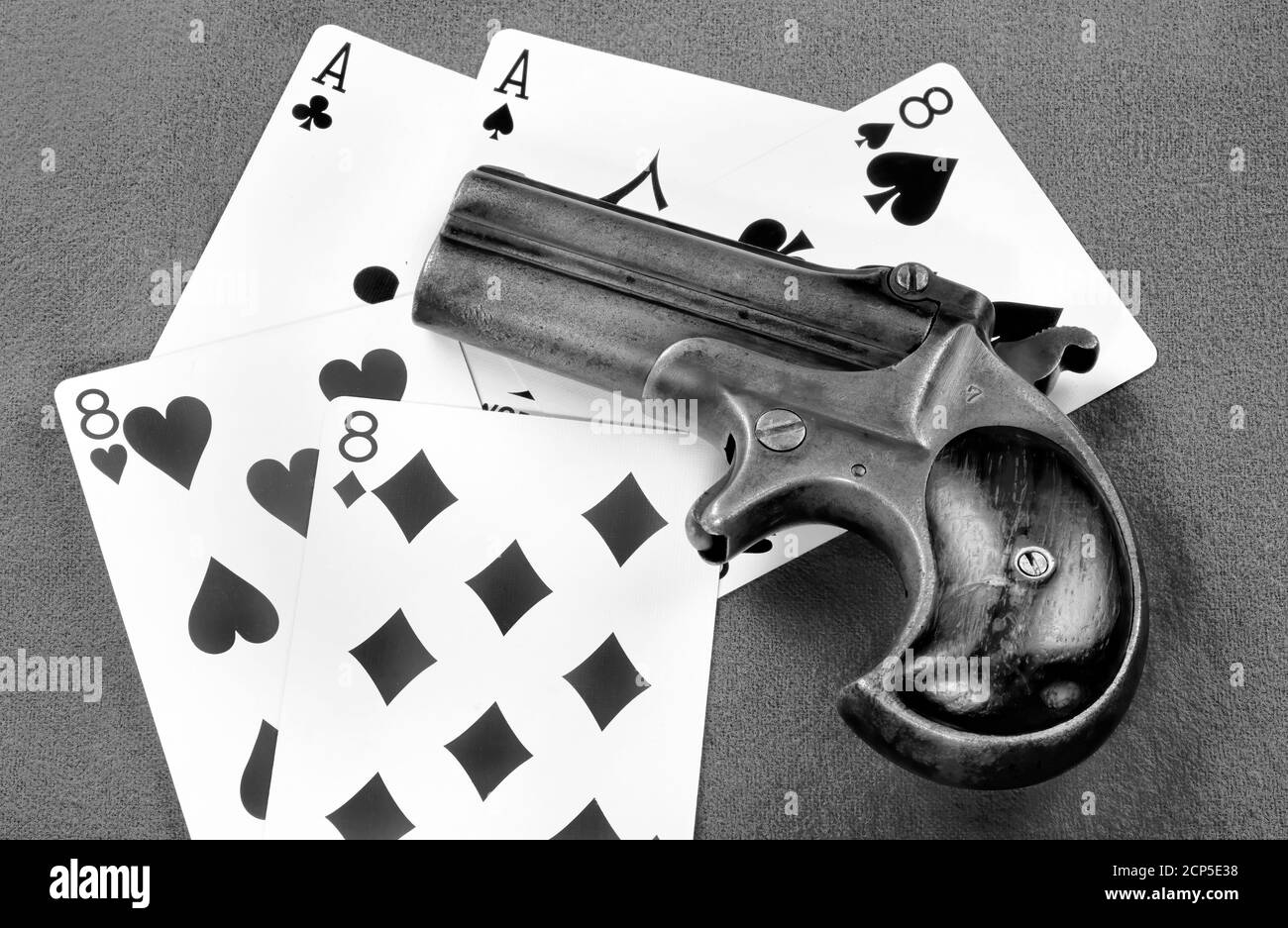 pistola antica - 6 Antica pistola Derringer realizzata intorno al 1865 con assi e corride Foto stock - Alamy