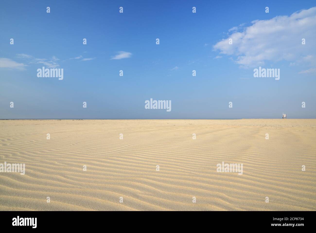 Increspature sulla spiaggia di Juist Island, Frisia orientale, Isole Frisone orientali, bassa Sassonia, Costa del Mare del Nord, Germania del Nord, Germania, Europa Foto Stock