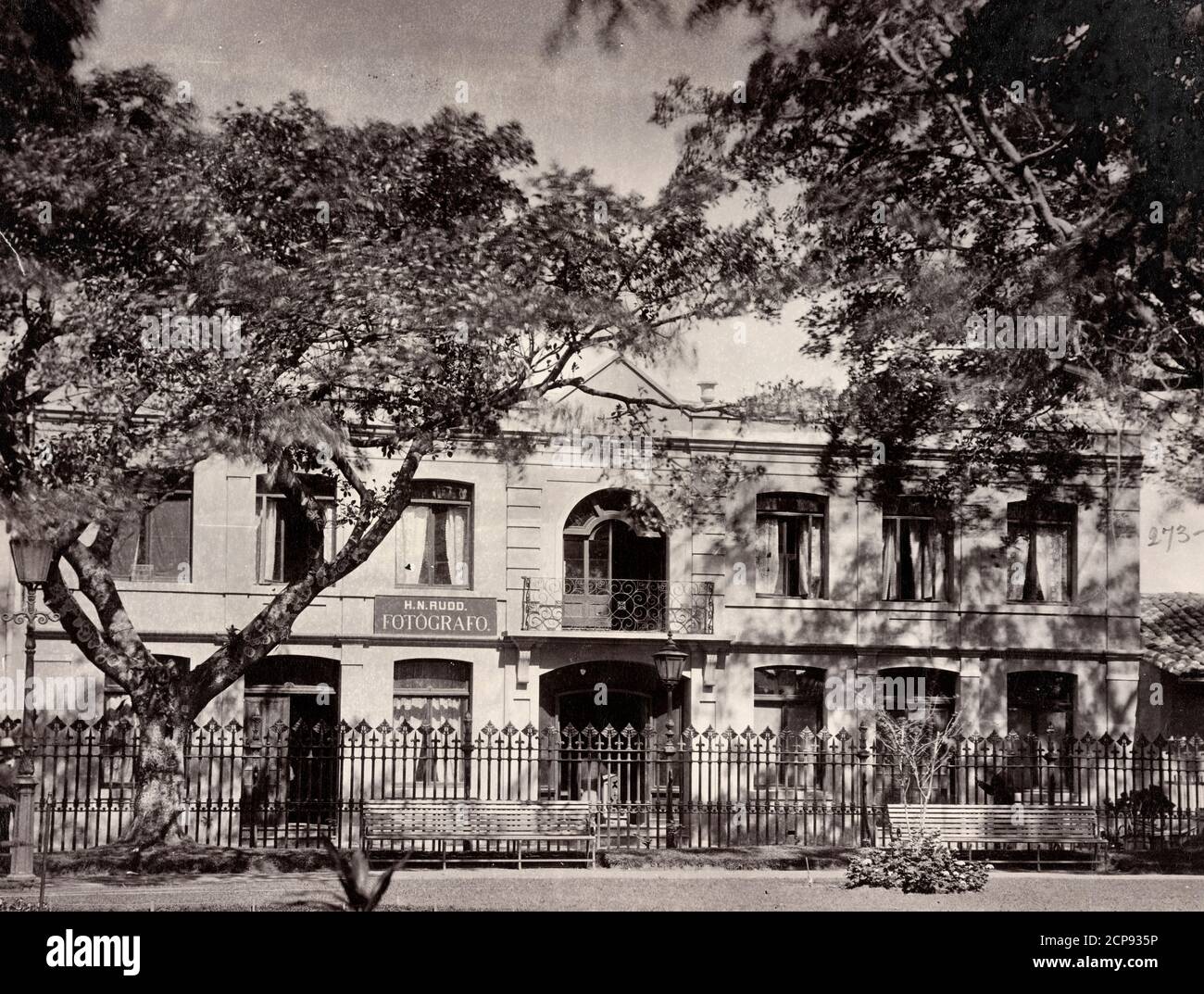 Studio fotografico di H.N. Rudd, Costa Rica, circa 1900 Foto Stock