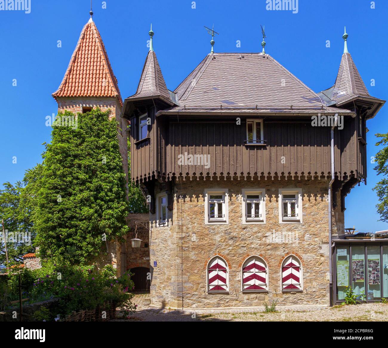 Casa del custode a Burghalde, Kempten, Allgäu, Baviera, Germania, Europa Foto Stock Casa del custode a Burghalde, Kempten, Allgäu, Baviera, Germania, Europa Foto Stock
