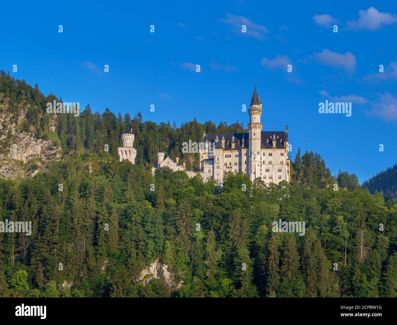 Castello di Neuschwanstein, Schwangau vicino a Füssen, Svevia, Baviera, Germania Foto Stock
