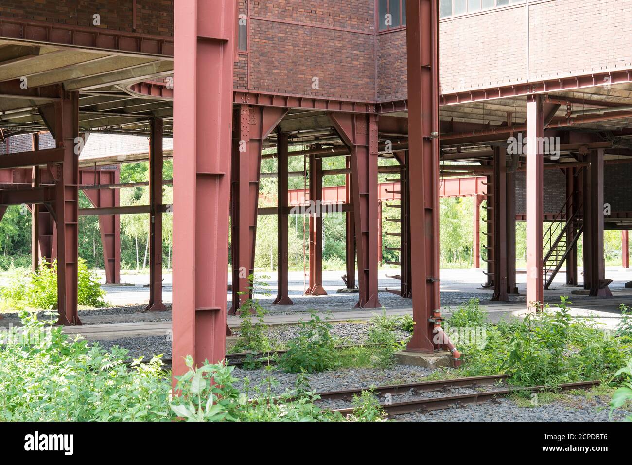 Zeche Zollverein, sito patrimonio mondiale dell'UNESCO di Essen, un capolavoro dell'architettura mineraria Foto Stock