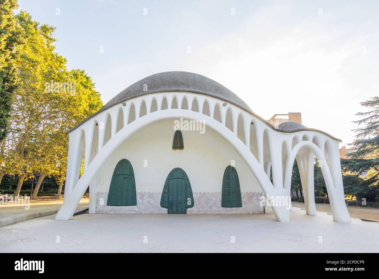 Il Masia Freixa, un'architettura in stile art nouveau a Terrassa, Barcellona, Spagna. È stato progettato dall'architetto Lluís Mununill i Parellada Foto Stock