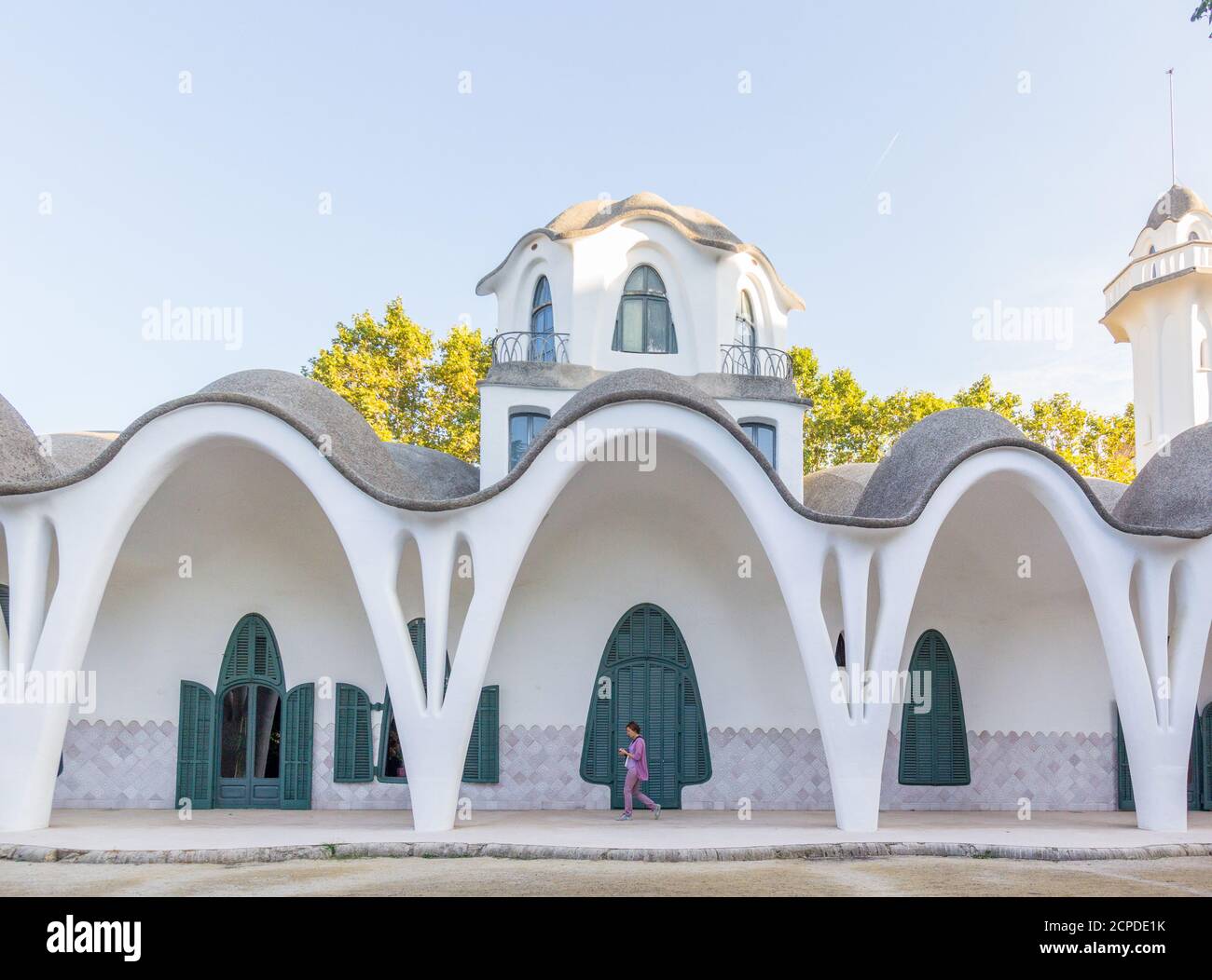 Il Masia Freixa, un'architettura in stile art nouveau a Terrassa, Barcellona, Spagna. È stato progettato dall'architetto Lluís Mununill i Parellada Foto Stock