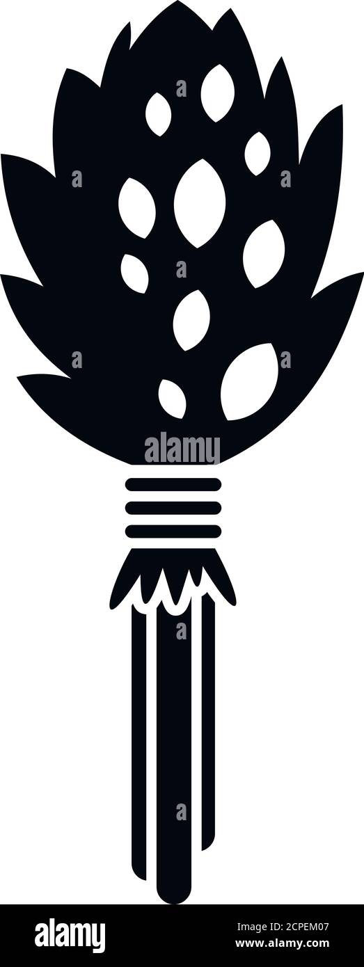 Icona del whisk della sauna. Semplice illustrazione dell'icona del vettore di frusta di sauna per il disegno di fotoricettore isolato su sfondo bianco Illustrazione Vettoriale
