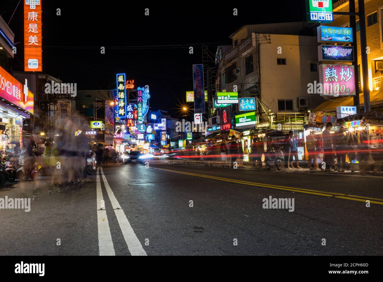 Mercato notturno di Kenting Foto Stock