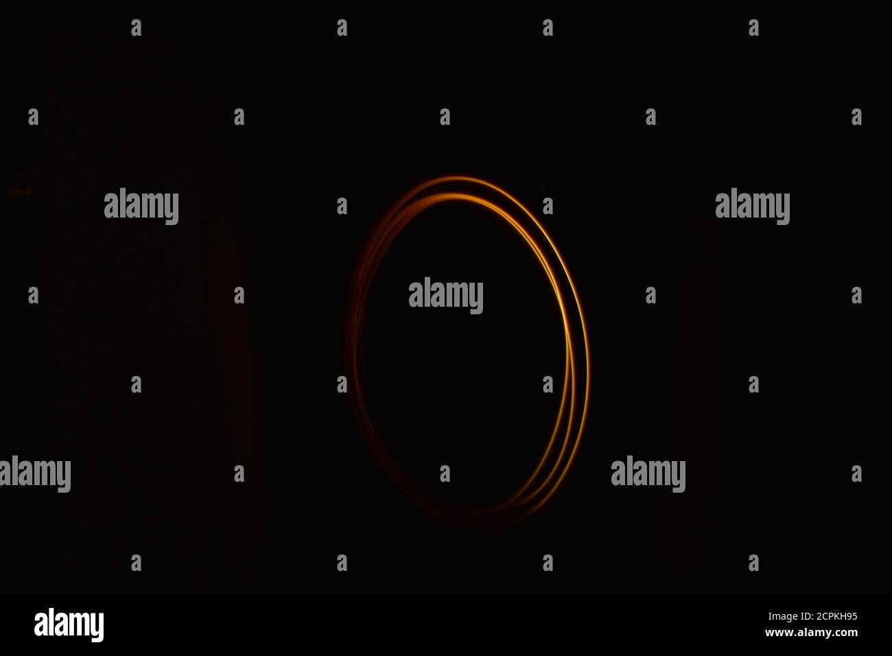 immagine circolare a esposizione lunga Foto Stock