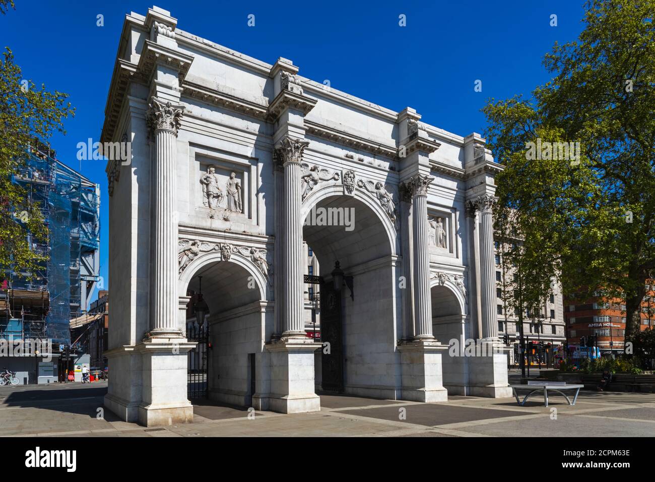 Inghilterra, Londra, Westminster, Mayfair, Marble Arch Foto Stock