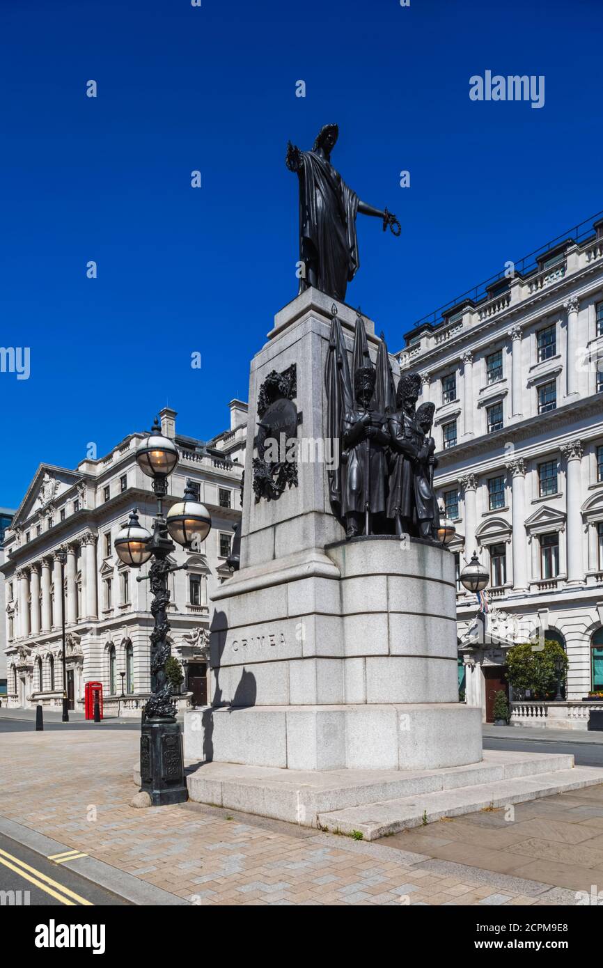 Inghilterra, Londra, Westminster, St.James's, Regent Street, Waterloo Place, il Crimea War Memorial Foto Stock