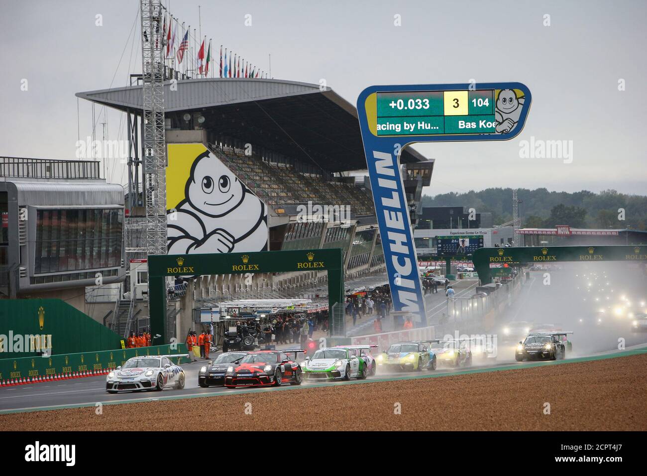 Le Mans, Francia. 19 Settembre 2020. 125 Larry Ten Voorde, Porsche 911 GT3 Cup, azione 104 Hartog Loek, Bas Koeten Racing, Porsche 911 GT3 Cup durante la Porsche Carrera Cup 2020 sul circuito des 24 Heures du Mans, dal 18 al 19 settembre 2020 a le Mans, Francia - Foto Thomas Fenetre / DPPI Credit: LM/DPPI/Thomas Fenetre/Alamy Live News Credit: Gruppo Editoriale LiveMedia/Alamy Live News Foto Stock