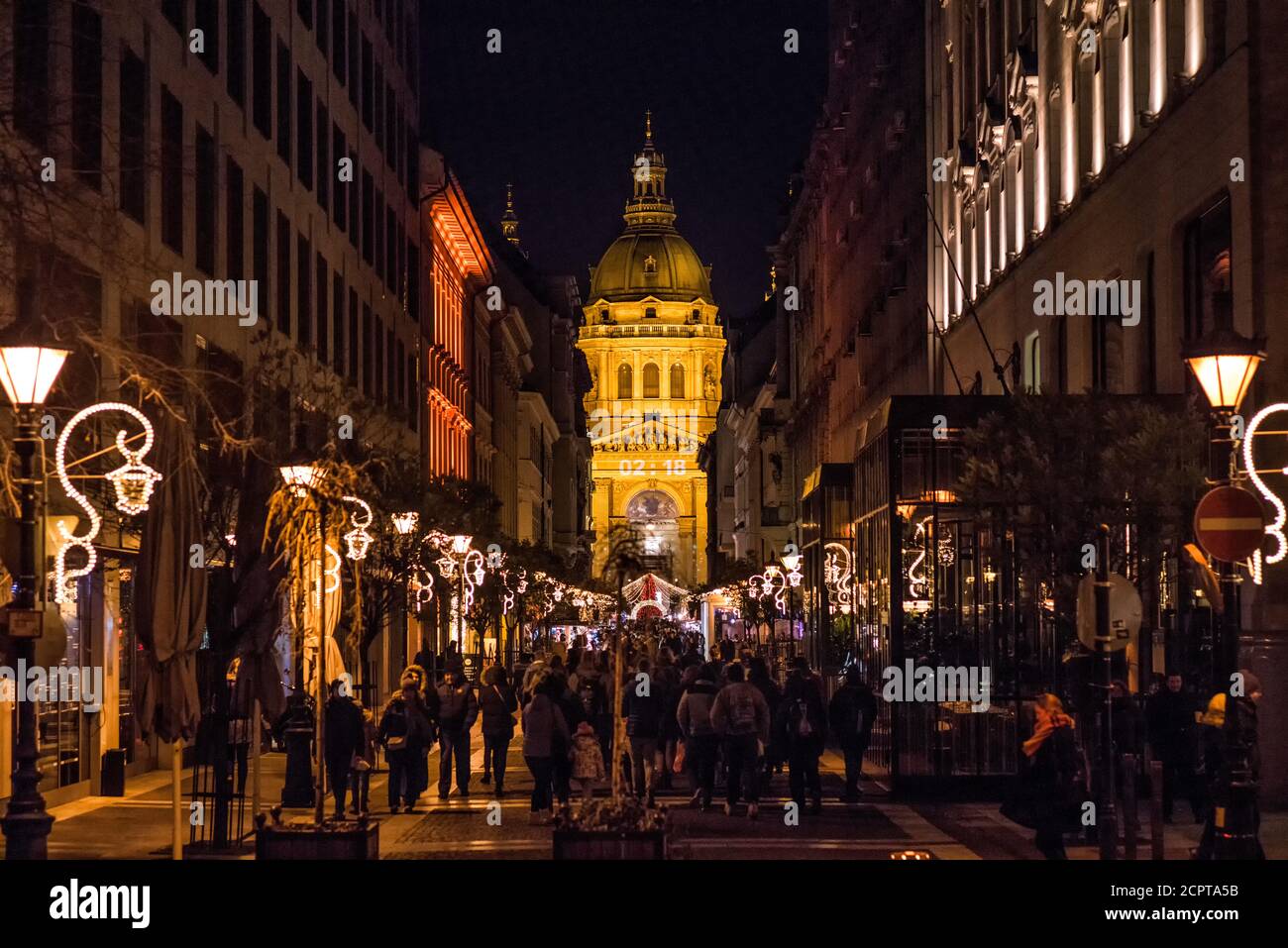 Ungheria, Budapest, mercatino di Natale Foto Stock