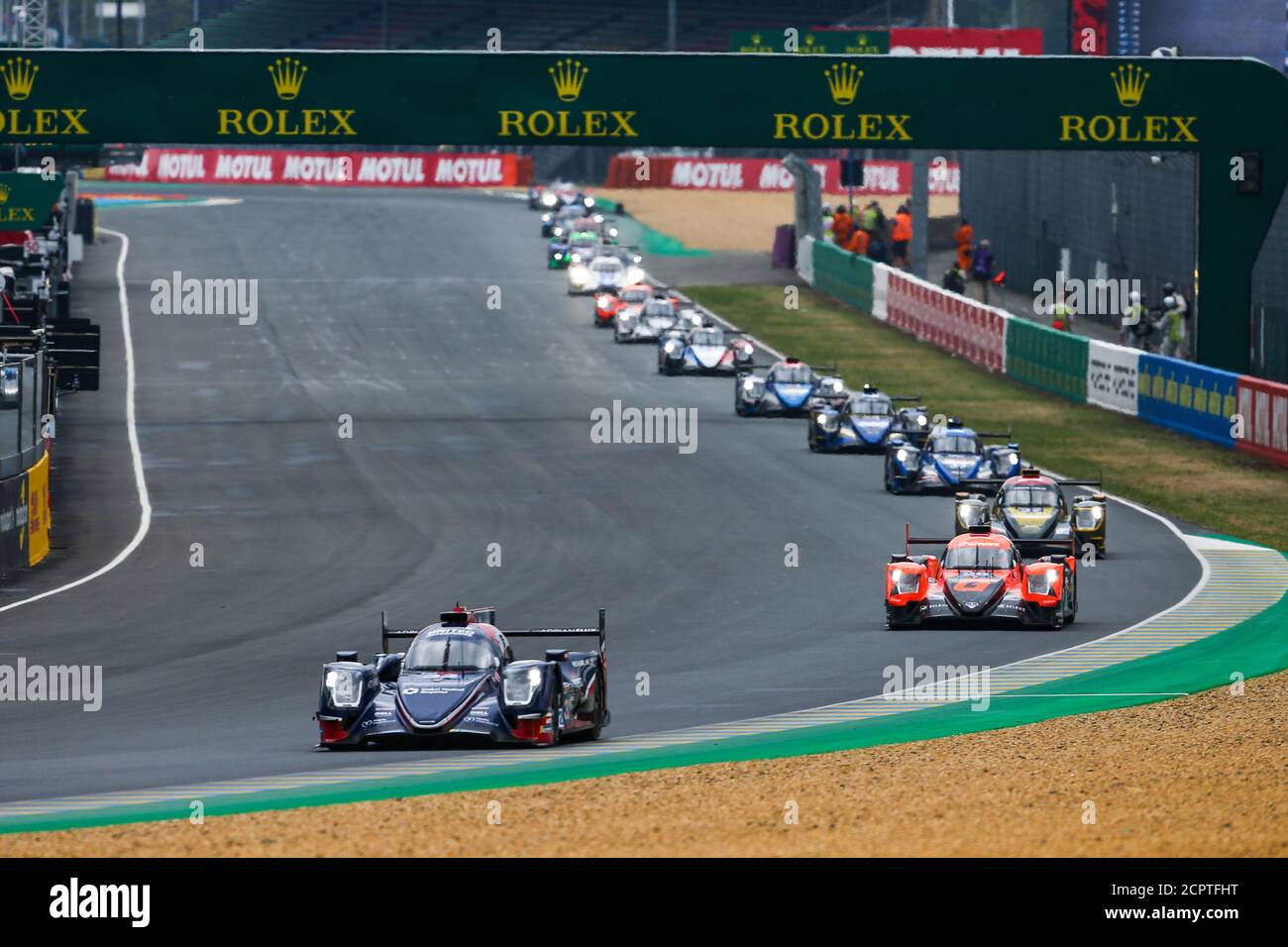 Le Mans, Francia. 19 settembre 2020. 32 Brundle Alex (gbr), Owen Will (usa), van Uitert Job (nld), United Autosports, Oreca 07-Gibson, azione durante la 2020 24 ore di le Mans, 7° appuntamento del Campionato Mondiale FIA Endurance 2019-20 sul circuito des 24 Heures du Mans, dal 16 al 20 settembre 2020 a le Mans, Francia - Foto Francois Flamand / DPPI Credit: LM/DPPI/Francois Flamand/Alamy Live News Foto Stock