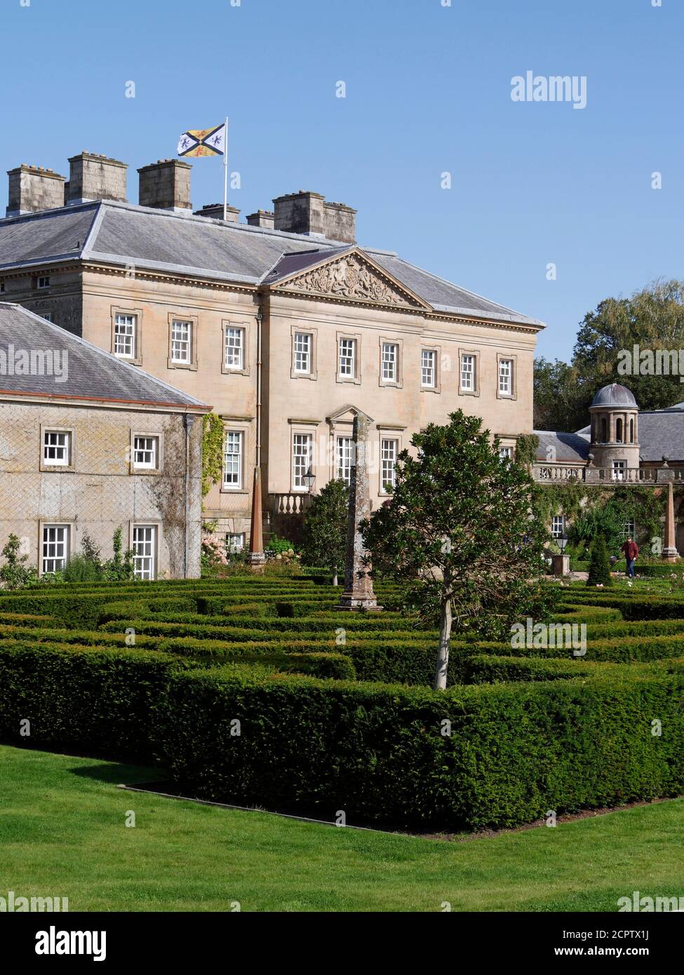 Dumfries House è una casa di campagna palladiana del XVIII secolo progettata da Robert e John Adams, vicino a Cumnock in Ayrshire, Scozia. REGNO UNITO Foto Stock