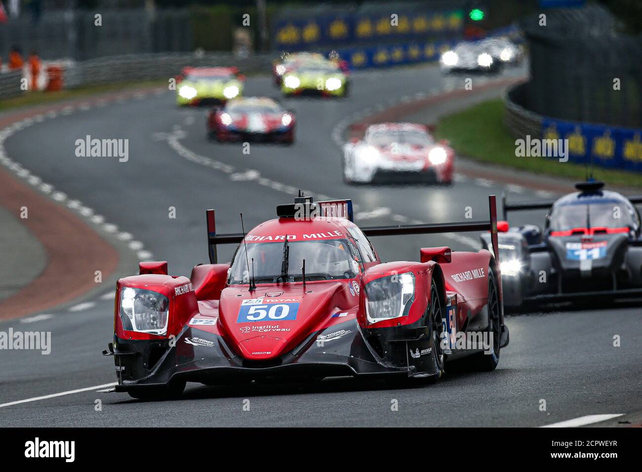 Le Mans, Francia. 19 settembre 2020. 50 Calderon Tatiana (col), Florsch Sophia (ger), Visser Beitske (nld), Richard Mille Racing Team, Oreca 07-Gibson, azione durante la 2020 24 ore di le Mans, 7° appuntamento del Campionato Mondiale FIA Endurance 2019-20 sul circuito des 24 Heures du Mans, dal 16 al 20 settembre, 2020 a le Mans, Francia - Photo Thomas Fenetre / DPPI Credit: LM/DPPI/Thomas Fenetre/Alamy Live News Foto Stock