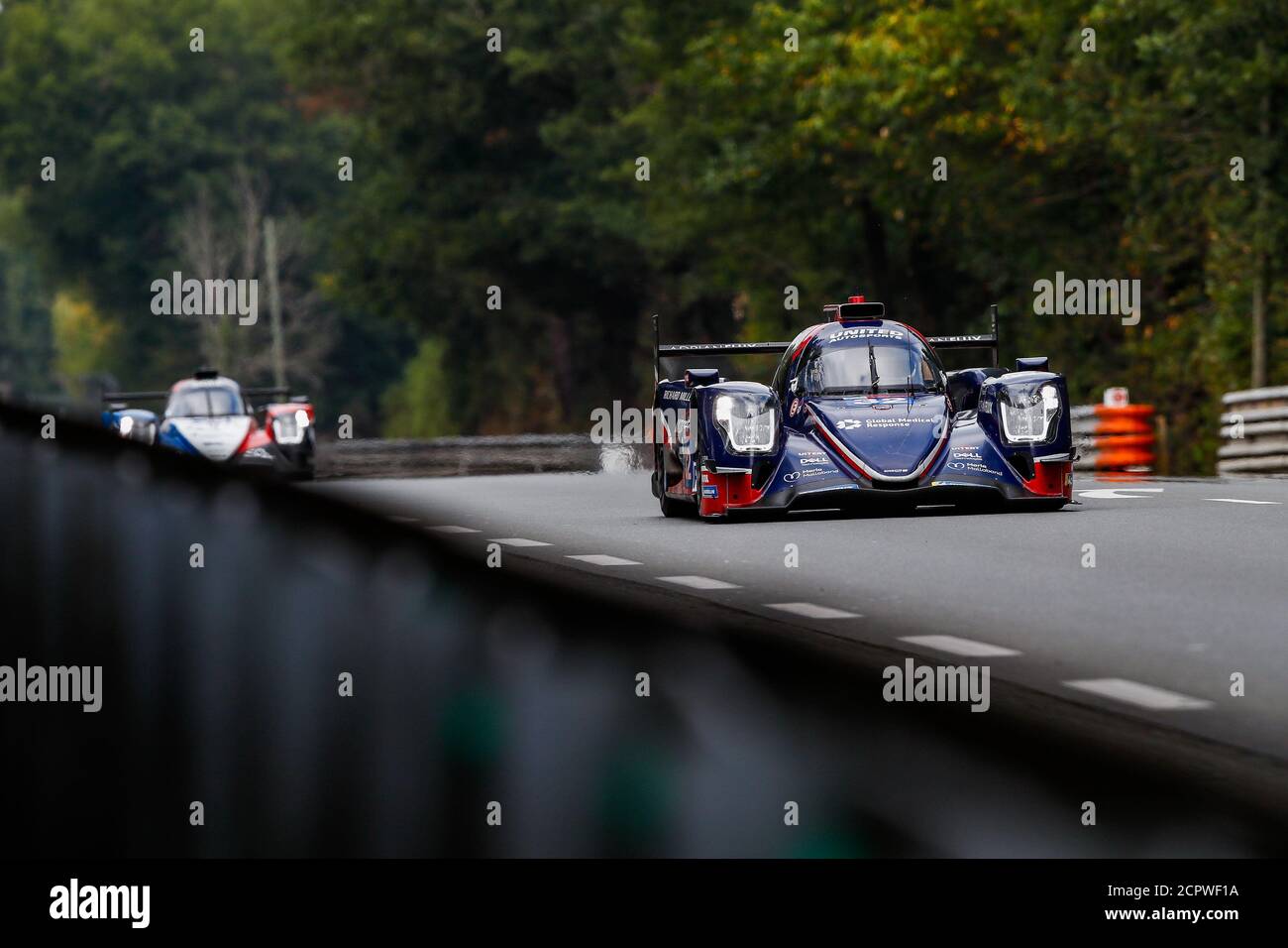 Le Mans, Francia. 19 settembre 2020. 32 Brundle Alex (gbr), Owen Will (usa), van Uitert Job (nld), United Autosports, Oreca 07-Gibson, azione durante la 2020 24 ore di le Mans, 7° appuntamento del Campionato Mondiale FIA Endurance 2019-20 sul circuito des 24 Heures du Mans, dal 16 al 20 settembre 2020 a le Mans, Francia - Foto Xavi Bonilla / DPPI Credit: LM/DPPI/Xavi Bonilla/Alamy Live News Foto Stock