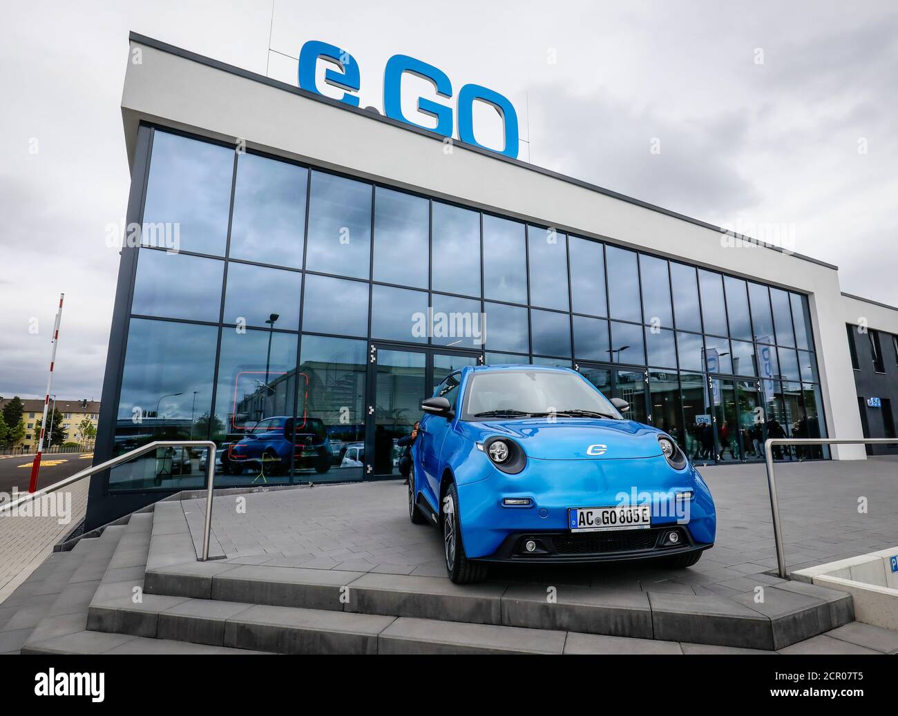 auto elettrica e.GO Life, e.GO Mobile, Aquisgrana, Nord Reno-Westfalia, Germania Foto Stock