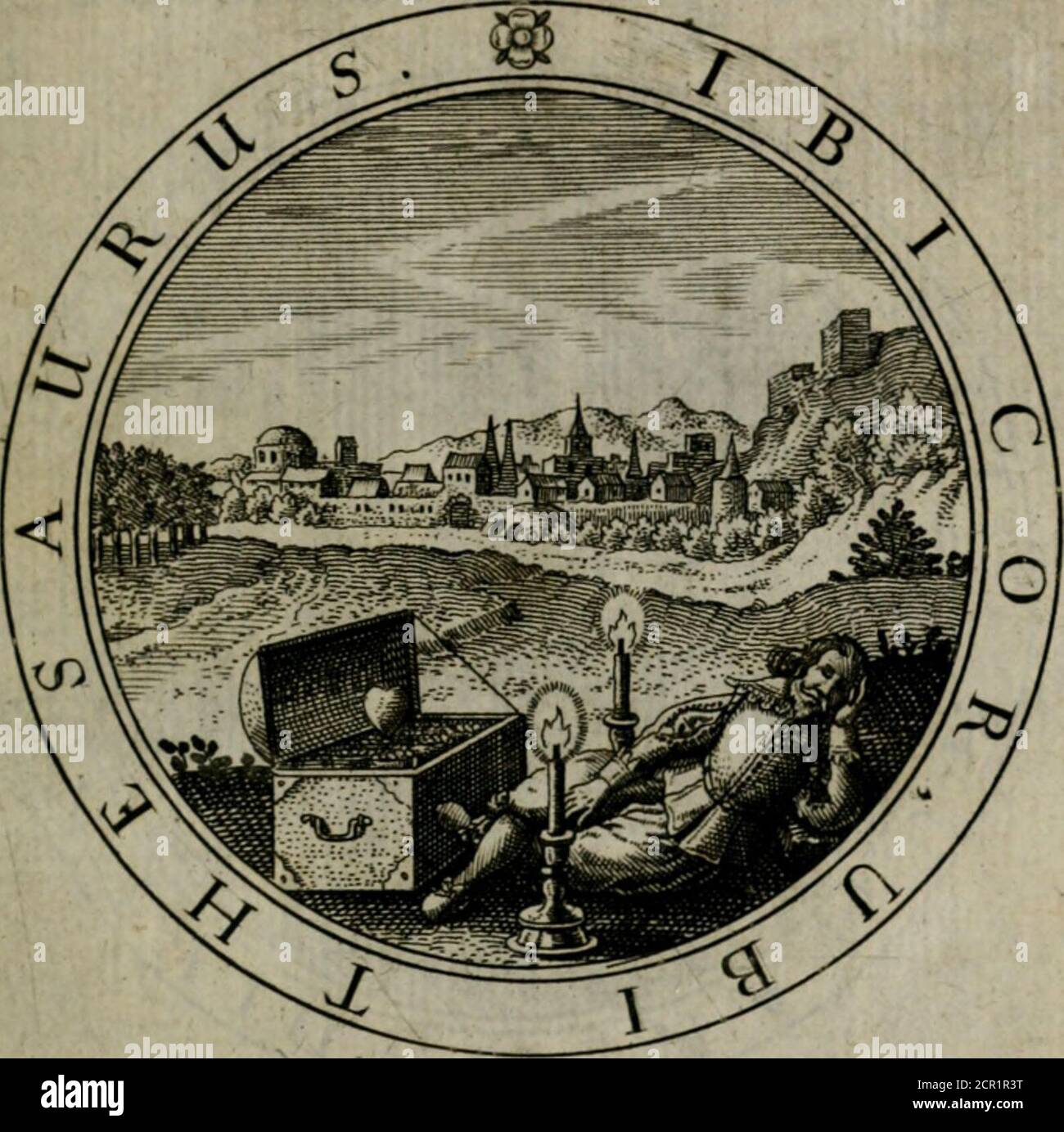 . Emblematum sacrorum et civilium miscellaneorum : sylloge prior [-posterior] . ( ideßurus Cfirißus€ t(cf)t arcejoß 6urb fr tcr^emEst ufo, in Jjftttin ^cfycfy xvx^xvxmcii bvoien (igt /3,rutn£ ßc£ ba^in meinf>txt {tcUtvigt B 3 8- deficit nutnanum.ne deftce, auanao Levanten;JVäm dens ultra nominum siutaerli unus ovtm., CO, J, Foto Stock