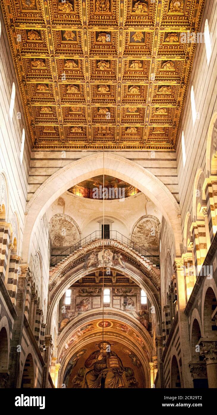 Santa Maria Assunta, mosaico, cattedrale, Pisa, Toscana, Italia Foto Stock