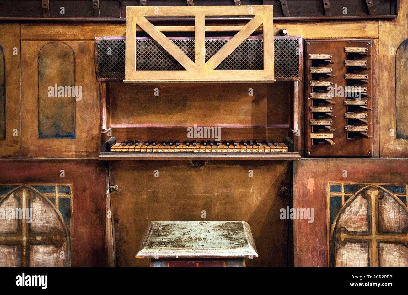Sant'Andrea, organo della chiesa, Pistoia, Toscana, Italia Foto Stock