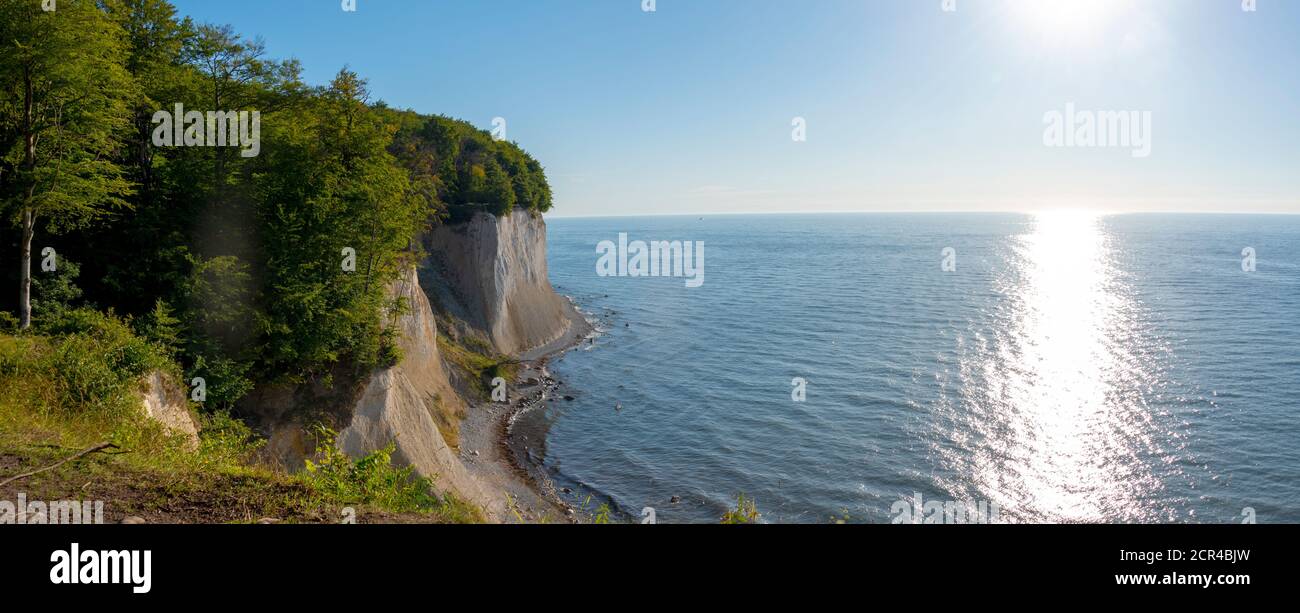 Germania, Meclemburgo-Pomerania occidentale, Sassnitz, scogliere di gesso, Wissower Klinken, Parco Nazionale di Jasmund, Sito Patrimonio dell'Umanità dell'UNESCO, Mar Baltico Foto Stock