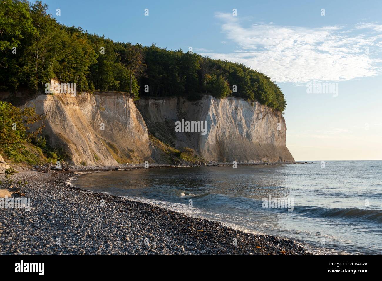 Germania, Meclemburgo-Pomerania occidentale, Sassnitz, scogliere di gesso, Wissower Klinken, Parco Nazionale di Jasmund, Sito Patrimonio dell'Umanità dell'UNESCO, Mar Baltico Foto Stock