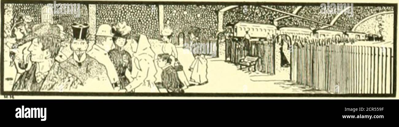 . Libro del blu reale. Dalla città. I treni passeggeri Balti-More &: Ohio Railway effettuano corse dirette verso il battello a vapore Cedar Point atterrando, da cui partono i vaporetti ogni venti minuti per il resort. Nessun altro posto si confronta con questo bellissimo resort LakeErie in popolarità, piacere, comfort e salute e qualità. Occupando, asit fa, una penisola semicircolare, somenine miglia di lunghezza e meno di un miglio di larghezza, si affaccia ad est, in modo che la brezza pre-vagliante sudovest degli orari estivi lo assicura un clima equable, balsamo e mite.IT è completo in hotel, cottage e variedamuse Foto Stock