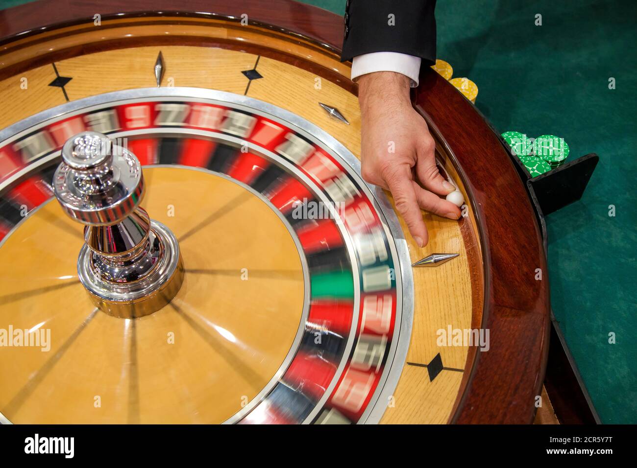 Gioco di roulette, qui in occasione dell'ima, la fiera internazionale per l'intrattenimento e distributori automatici, Düsseldorf, Nord Foto Stock