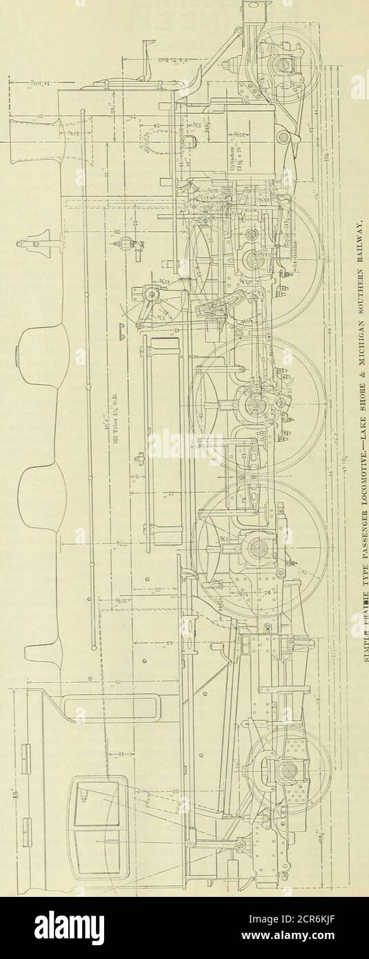 . Ingegnere americano e giornale ferroviario . eral Foremens Association. CST di Repaibs Pbopobtionai, a ObiginaiCost. - la mia esperienza è che i motori costano di riaccoppiare in un servizio simile, molto quasi proporzionato al loro costo originale o al traffico che gestiscono, non fa molta differenza. Manteniamo una locomotiva di 10,000 dollari in riparazione a 4 centesimi per miglio.possiamo mantenere 10,000 dollari di auto da trasporto in re-pairing a 4 centesimi per miglio. La regola non può allayshold, ma viene a circa la stessa cosa. La dotazione dello stesso valore costerà circa il sameto tenere il passo, e non mi sembra che elettro-trico Foto Stock