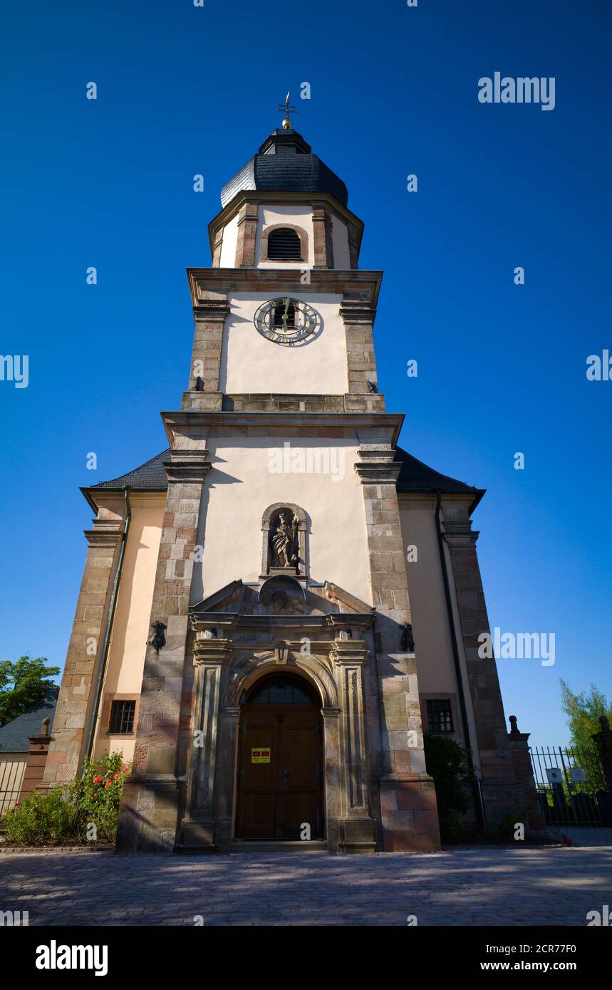 Chiesa di San Johannes Beheading, Johannesberg vicino Aschaffenburg, bassa Franconia, Baviera, Germania Foto Stock