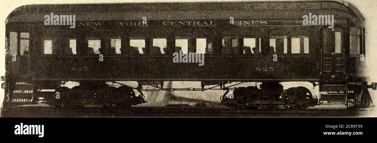 . Il giornale ferroviario di strada. Un tipo di automobile mostrato nell'illustrazione per la divisione di Lake Shore & Michigan Southern delle linee centrali di Xew York. Questa auto è in fase di equipaggiare con il motore a benzina Chase, che Frank L. Chase, presidente della Jamestown, Chautauqua & Lake Erie COM-pany e Chautauqua Steamboat Company, è stato de-veloping per diversi anni. Questa è la prima vettura per l'operazione di gasolineoperation che si sperimenta sulle linee Vanderbilt, e gli uomini ferroviari in generale sono ansiosi di vedere con grande interesse i viaggi di prova che tra breve saranno effettuati su aline tra Cleveland An Foto Stock