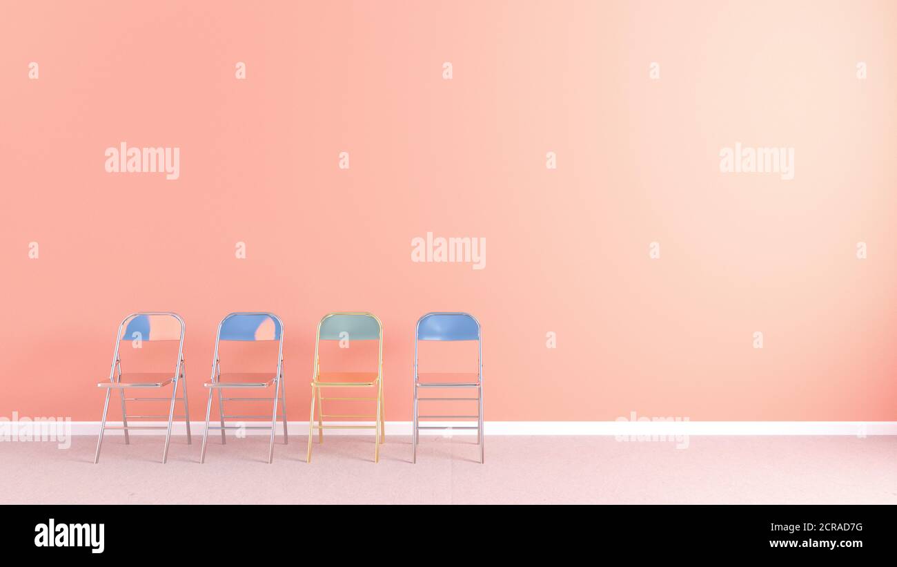 Distinguersi dalla folla come concetto creativo Foto Stock