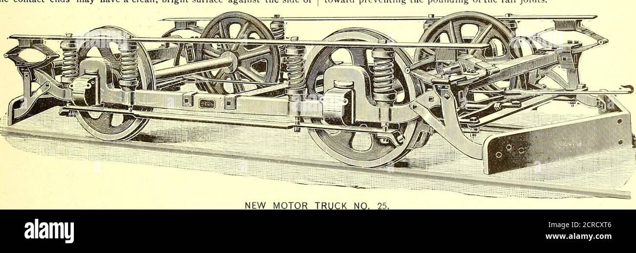 . Il giornale ferroviario di strada . FIG. 1 E 2.-FISSAGGIO E DADI PER GUIDA JOHNSTON. Completo, e Fig. 2 vista dei dadi utilizzati. Come si vedrà, il sistema è applicabile a qualsiasi dimensione di filo di collegamento. Il bond è stato utilizzato esclusivamente sulla linea di Hestonville, Mantova, & Fairmount Passenger Railway e su altre strade. Per ottenere un perfetto contatto elettrico con il nastro della rotaia, è necessario affacciarsi a quest'ultimo immediatamente circostante il foro, in modo che le estremità di contatto possano avere una superficie pulita e luminosa contro il lato del terreno, O. il carrello è dotato di solidi telai laterali forgiati in refinediron e WIT Foto Stock