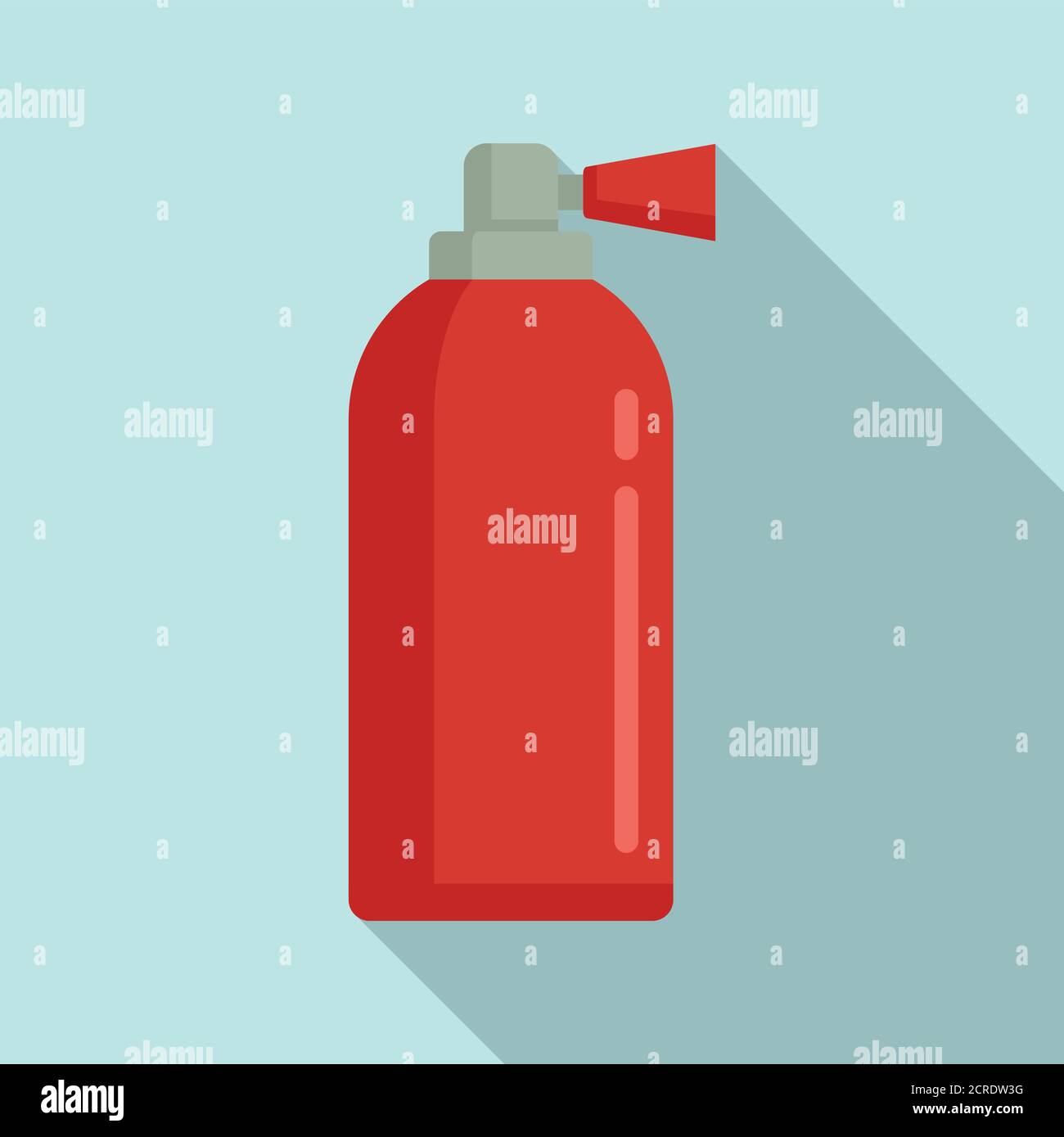 Estintore per icona auto. Immagine piatta dell'estintore per icona vettoriale auto per il web design Illustrazione Vettoriale