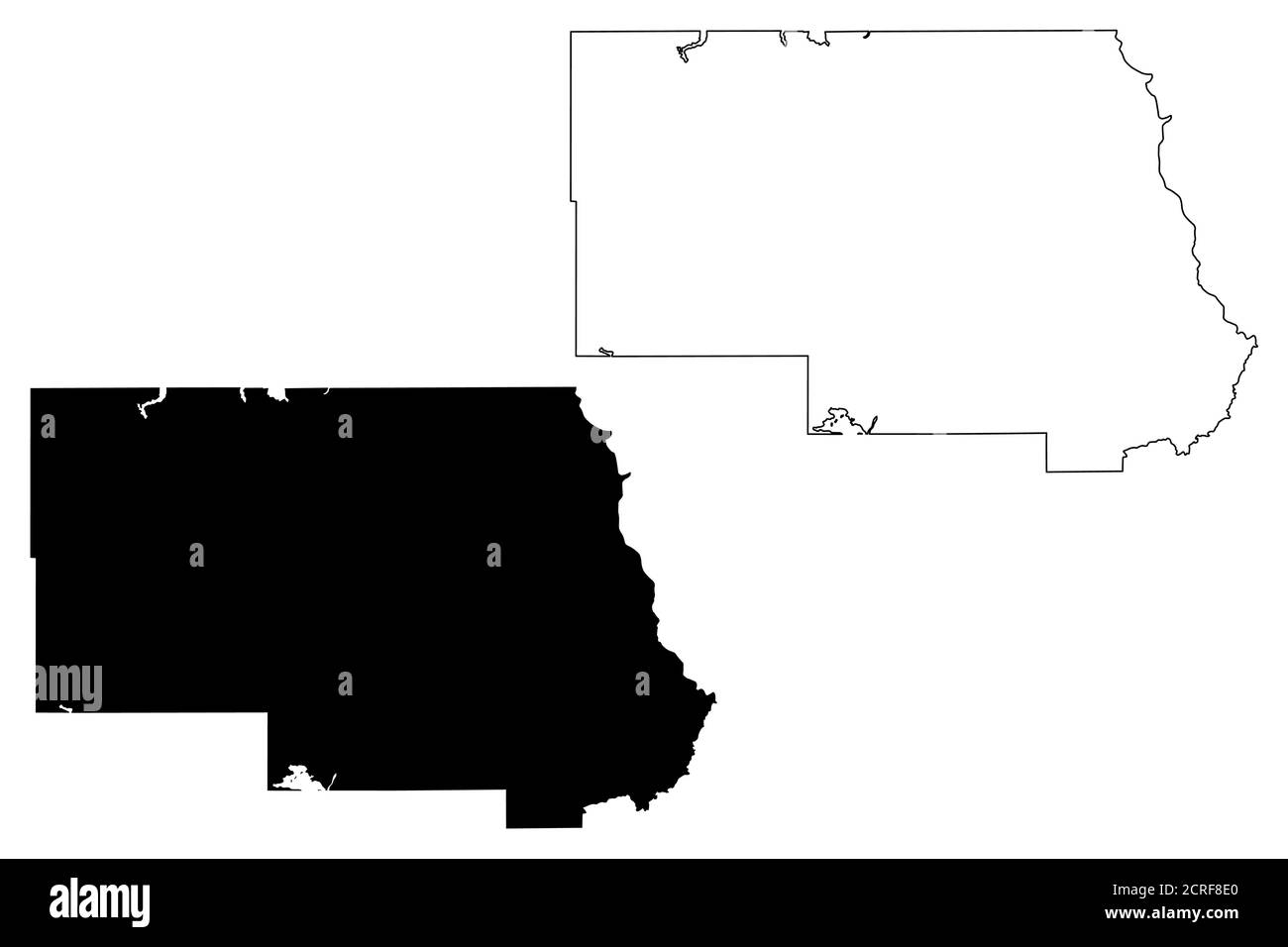 Stearns County, Minnesota (Stati Uniti, Stati Uniti d'America, Stati Uniti, Stati Uniti, Stati Uniti), illustrazione vettoriale mappa, schizzo della mappa Stearns Illustrazione Vettoriale