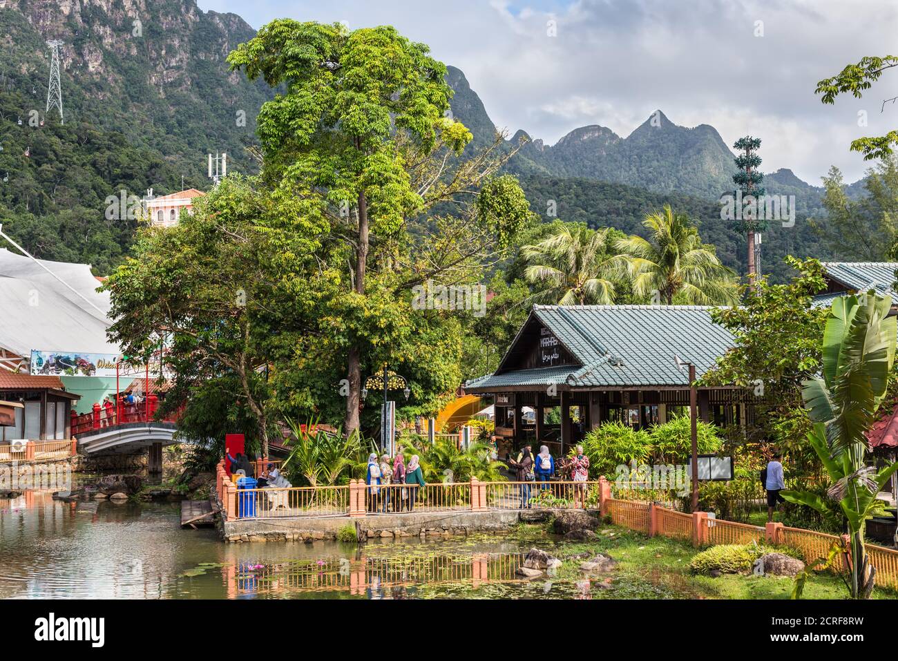 Langkawi, Malesia - 30 novembre 2019: Oriental Village è un famoso luogo turistico in Malesia visitato da un visitatore di tutto il mondo. Era come una s. Foto Stock