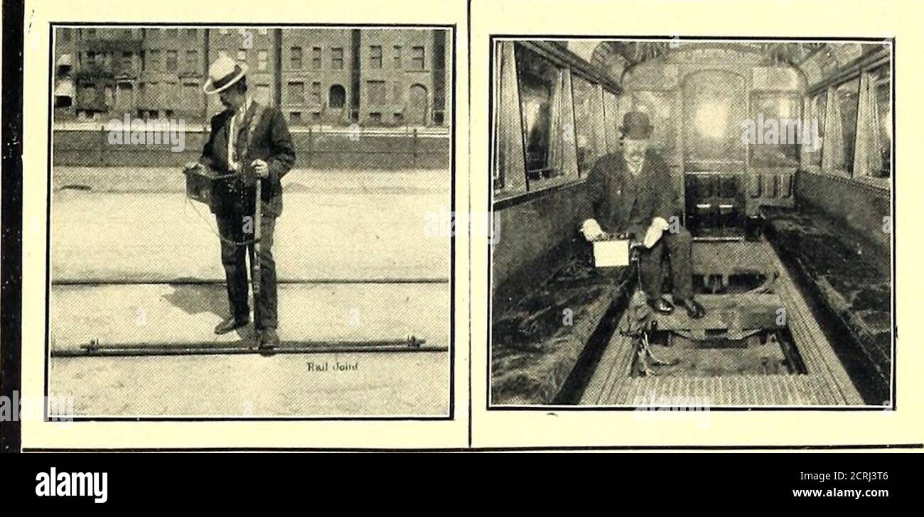 . Il giornale ferroviario di strada . IMPERIALINSULATIONMICABESTOIMMICA IL NOSTRO STANDARD LA PIÙ ALTA STRADA RAILWAYINSULAZIONE UNA SPECIALITÀ SILLS-EDDYMICA CO. NEWARK., N.J.. Foto Stock