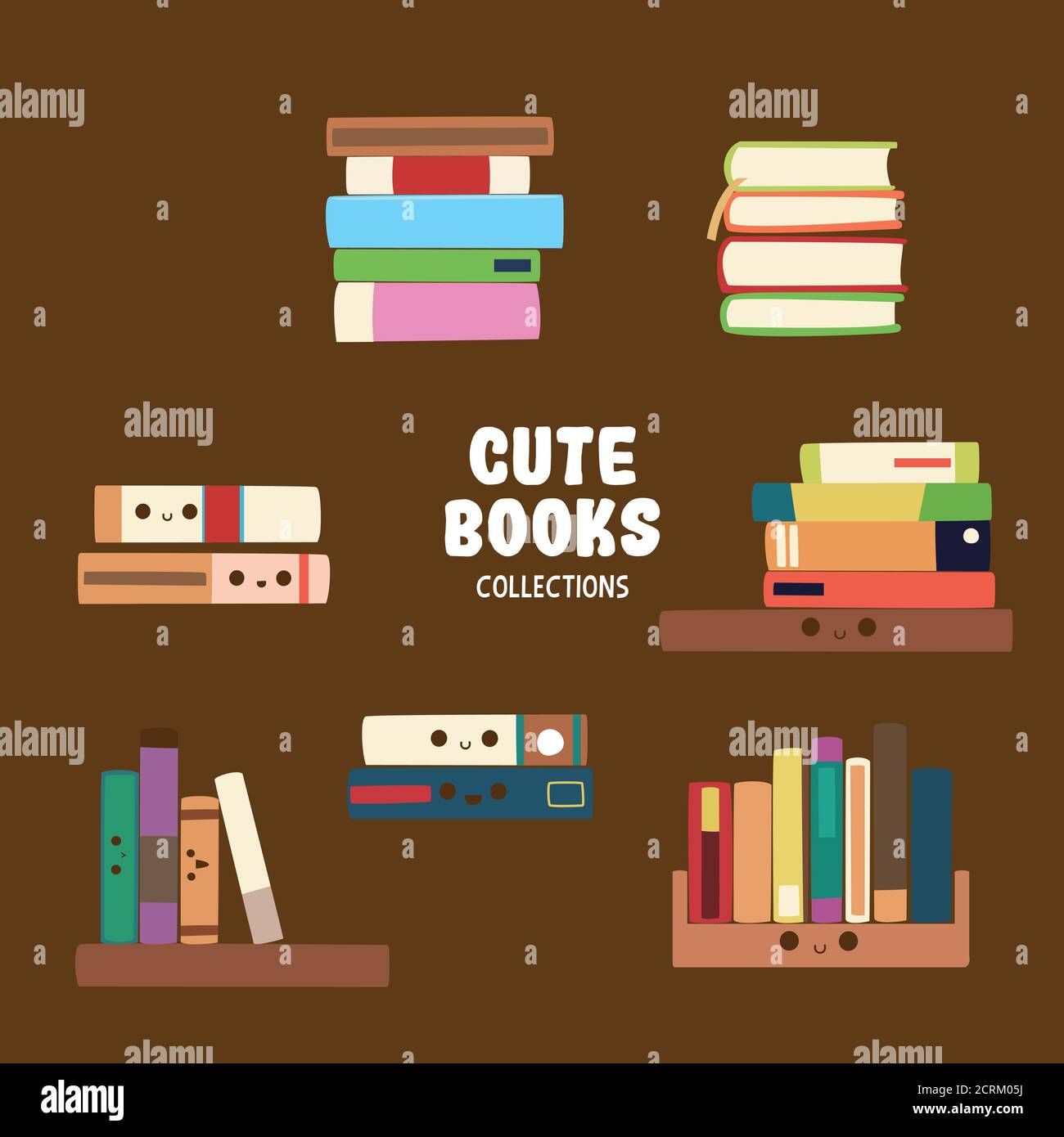 alcuni oggetti carini con colori vivaci per le risorse grafiche Illustrazione Vettoriale