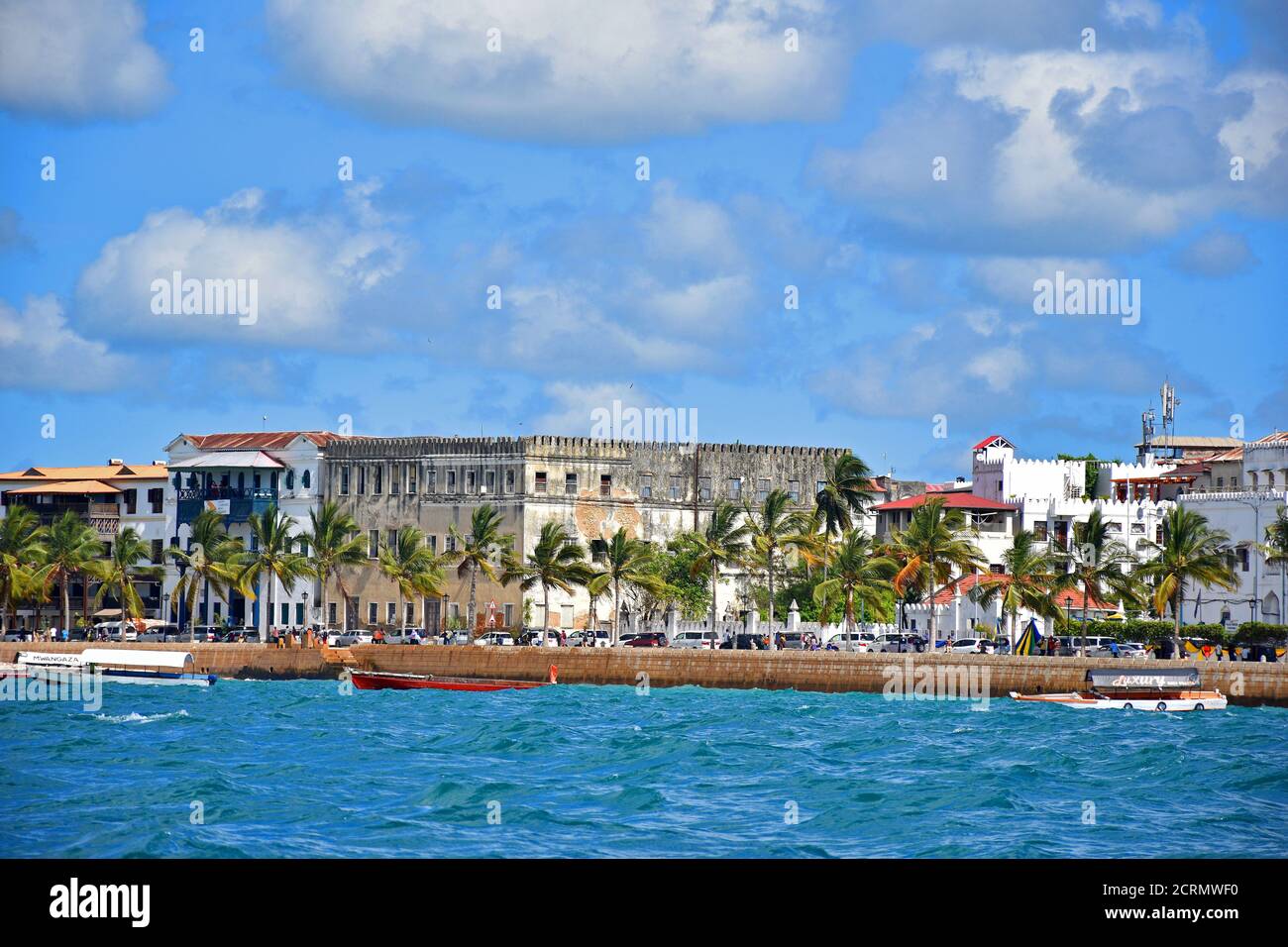 Città di pietra sull'isola di Zanzibar Foto Stock