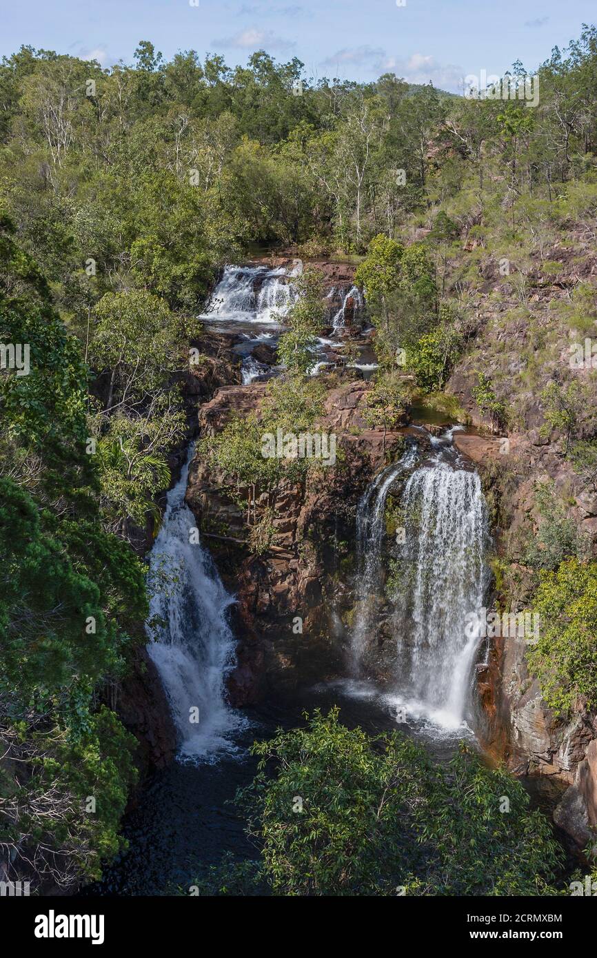 Firenze cade, nel territorio settentrionale dell'Australia, in una giornata di sole. Foto Stock