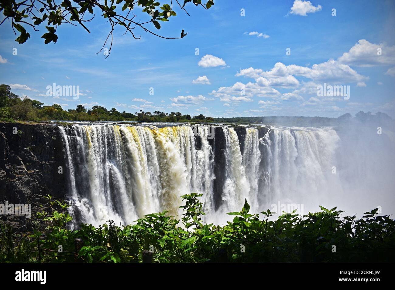 Victoria Falls nello Zimbabwe Foto Stock