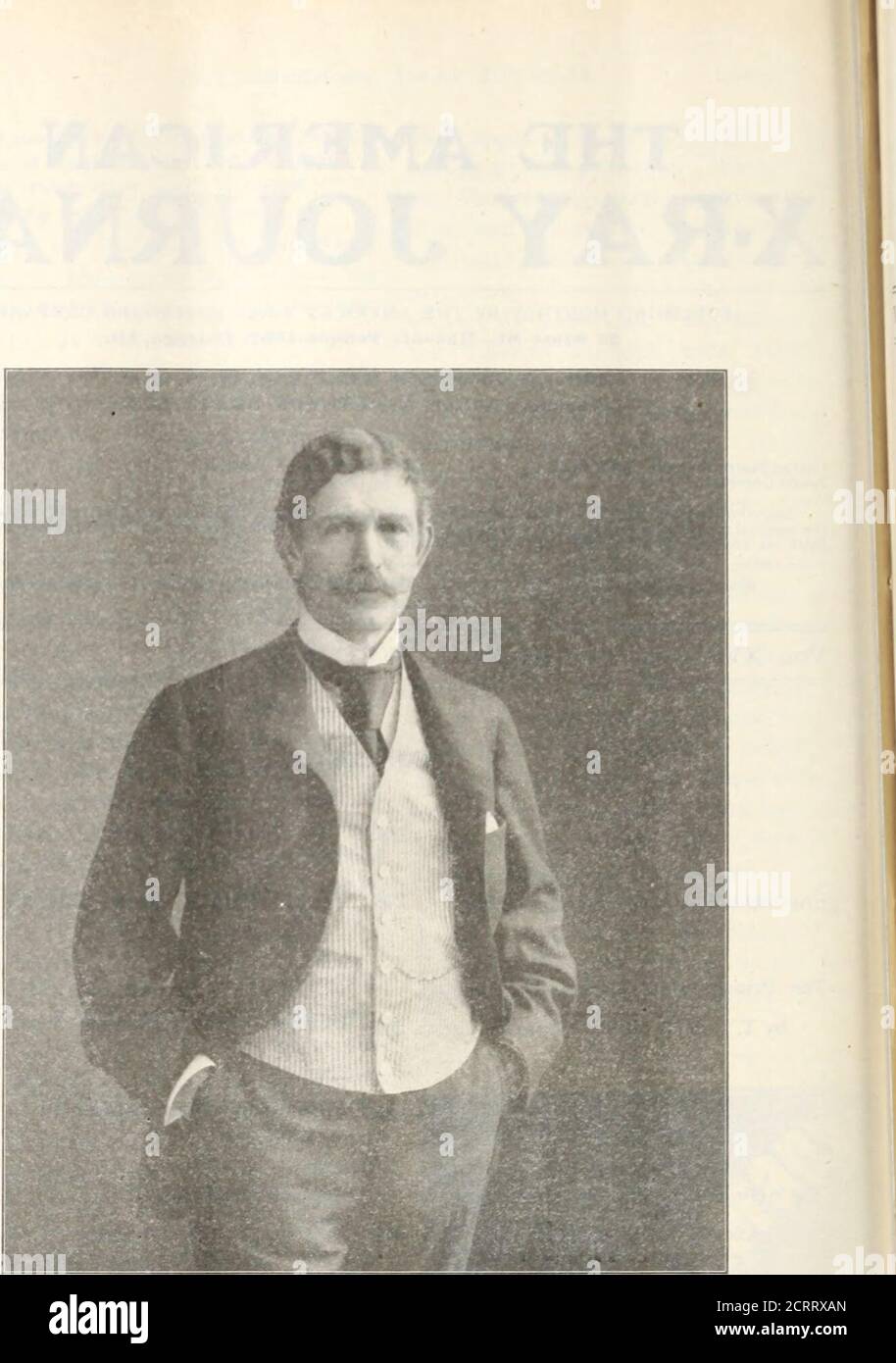 . American X-ray journal . ve to X-Radiance and Electrotherapy, di interesse per la professione medica, sono richiesti da tutte le parti del mondo. I contributori saranno forniti copie supplementari della rivista contenente i loro articoli a costo della pubblicazione. Inserito come materia di seconda classe. 4 marzo. 1908. Presso la PostOffice di Chicago, 111., ai sensi della legge del Congresso del 3 marzo 1879. Vol. XV CHICAGO, SETTEMBRE. 1904. così. 3 CONTENUTI. FRONTESPIZIO PAGINA. Dr. William J. Morton 258 i principi di Electro Therapeutics, di T. Proctor Hall 259 American Electro Mecical Society 266 l'azione della Consta Foto Stock