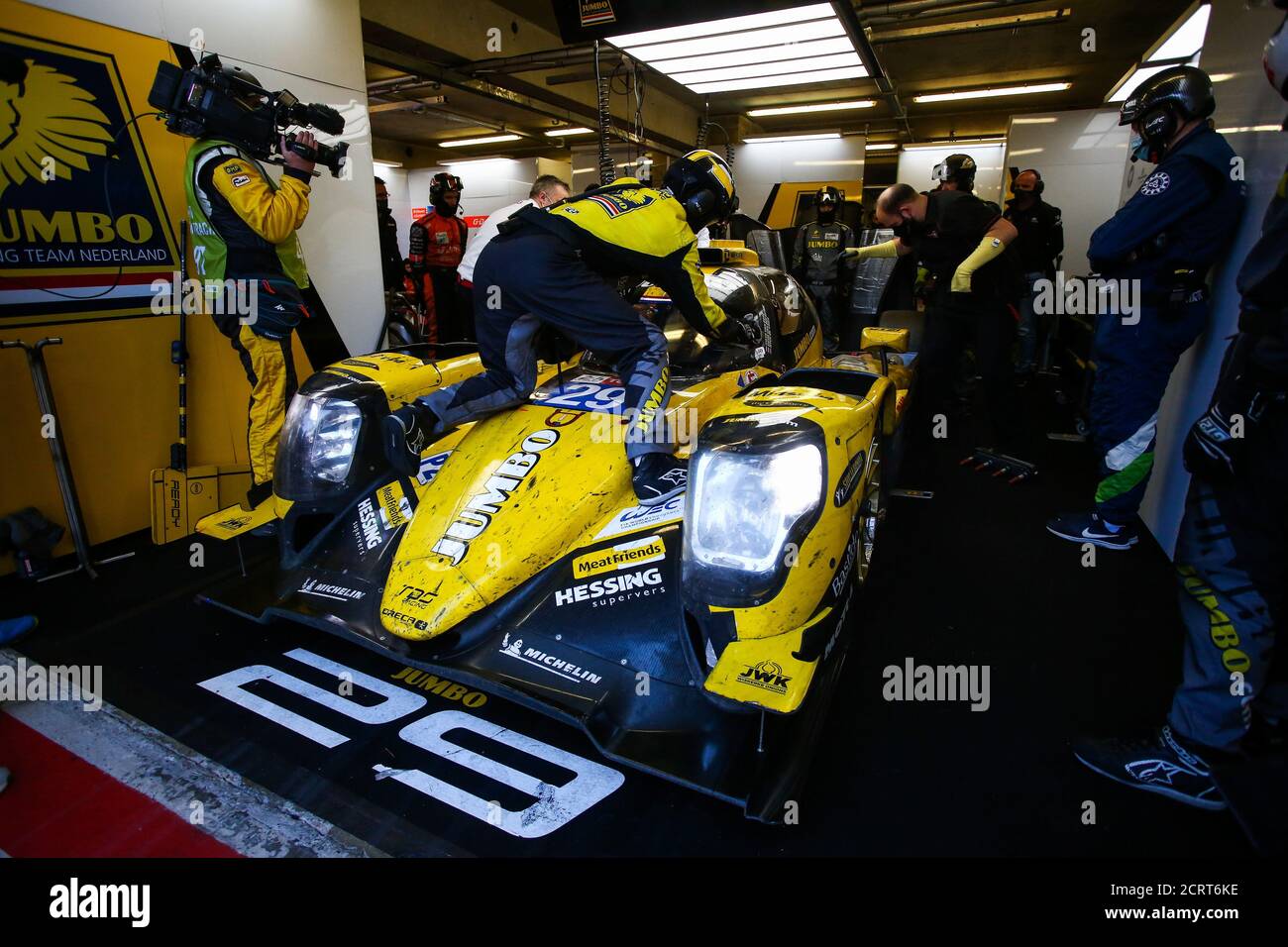 Le Mans, Francia. 20 Settembre 2020. 29 Van Eerd Frits (ndl), Van der Garde Giedo (nld), De Vries Nyck (nld), Racing Team Nederland, Oreca 07-Gibson, azione durante la 2020 24 ore di le Mans, 7° appuntamento del Campionato Mondiale FIA Endurance 2019-20 sul circuito des 24 Heures du Mans, dal 16 al 20 settembre, 2020 a le Mans, Francia - Photo Thomas Fenetre / DPPI Credit: LM/DPPI/Thomas Fenetre/Alamy Live News Foto Stock