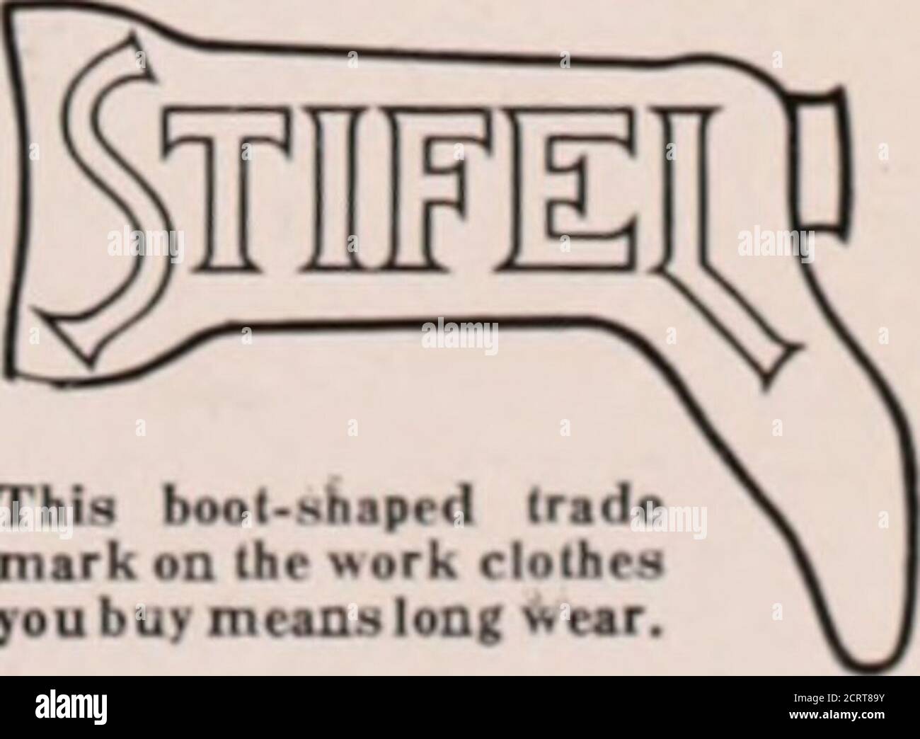 . Rivista dei dipendenti di Baltimora e Ohio . Uomini DI FERROVIA e Stifels IndigoCloth sono stati pals per oltre 75 anni. Il panno è resistente, indossarlo sempre e mantiene il suo aspetto. Le camicie, le tute, gli abiti da donna Garmentsand monopezzo sono realizzati in esso.Cerca il marchio a forma di stivale sul bracciale. Indumenti venduti dai concessionari Everywliere. Wearc solo i produttori di ilie Cloili. J. L. STIFEL & SONS Indigo Dyers and Printers Wheeling, W. Va. New York, 260 Church Street Baltimore, Market PI. & Pratt St., 117 W. Ballo St. Chicago, 223 W. Jackson Boulevard St. Joseph, 201 Saxton Bank Building St Foto Stock