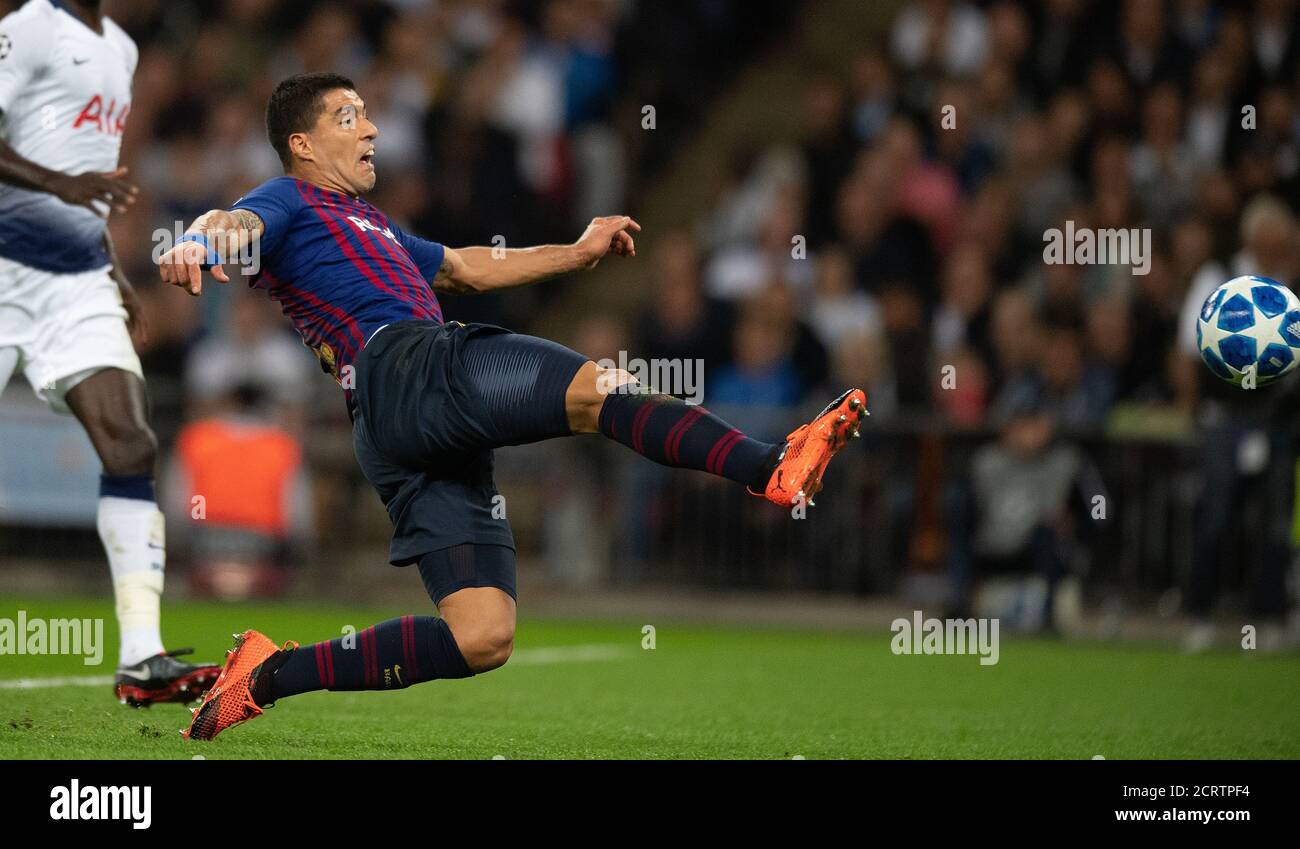 Luis Suarez. Spurs contro Barcellona. Champions League. PHOTO CREDIT : © MARK PAIN / ALAMY STOCK PHOTO Foto Stock